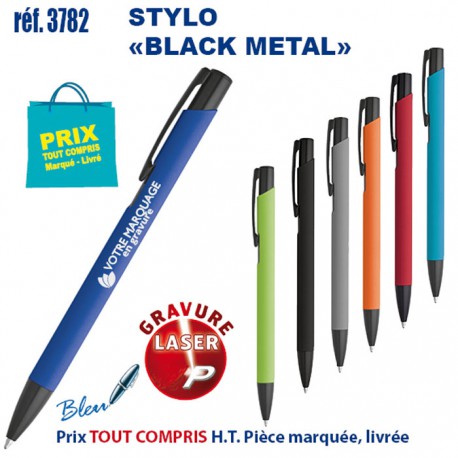 STYLO BLACK METAL REF 3782 3782 Stylos en Metal  2,09 €