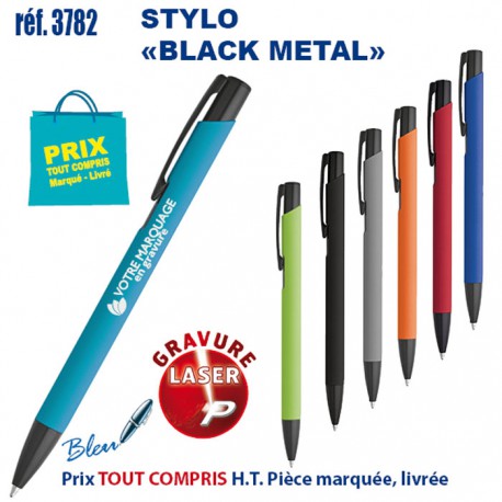 STYLO BLACK METAL REF 3782 3782 Stylos en Metal  2,09 €