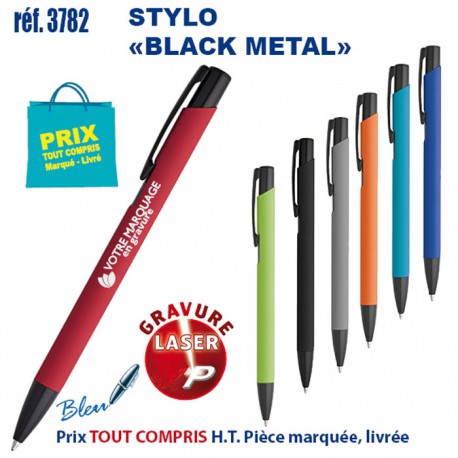 STYLO BLACK METAL REF 3782 3782 Stylos en Metal  2,09 €