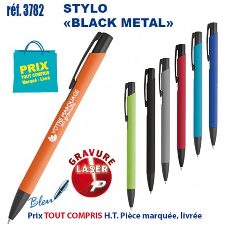 STYLO BLACK METAL REF 3782 3782 Stylos en Metal  2,09 €