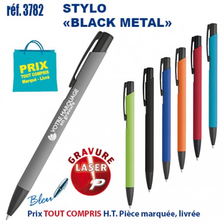 STYLO BLACK METAL REF 3782 3782 Stylos en Metal  2,09 €