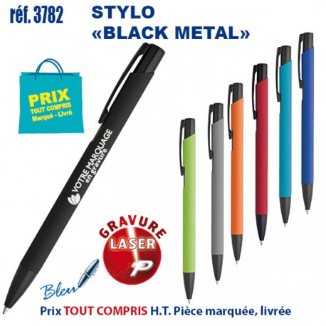 STYLO BLACK METAL REF 3782 3782 Stylos en Metal  2,09 €