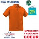 POLO HOMME 210 GRS 950 POLOS PUBLICITAIRES PERSONNALISES  7,43 €