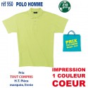 POLO HOMME 210 GRS 950 POLOS PUBLICITAIRES PERSONNALISES  7,43 €
