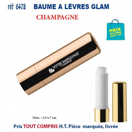 BAUME A LEVRES GLAM REF 6478 6478 DIVERS : BROSSES - PEIGNES - VAPORISATEURS  3,78 €