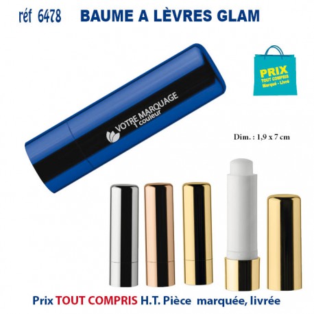 BAUME A LEVRES GLAM REF 6478 6478 DIVERS : BROSSES - PEIGNES - VAPORISATEURS  3,78 €