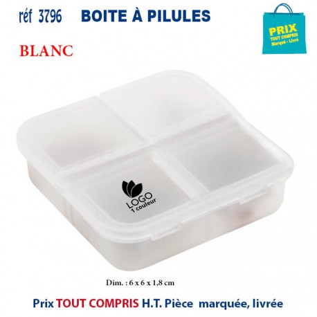 BOITE A PILULES REF 3796 3796 DIVERS PRATIQUE OBJETS PUBLICITAIRES  1,02 €