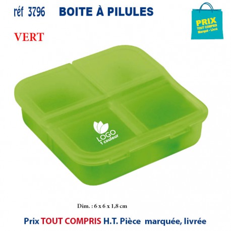 BOITE A PILULES REF 3796 3796 DIVERS PRATIQUE OBJETS PUBLICITAIRES  1,02 €