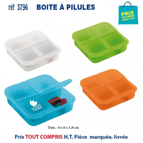 BOITE A PILULES REF 3796 3796 DIVERS PRATIQUE OBJETS PUBLICITAIRES  1,02 €