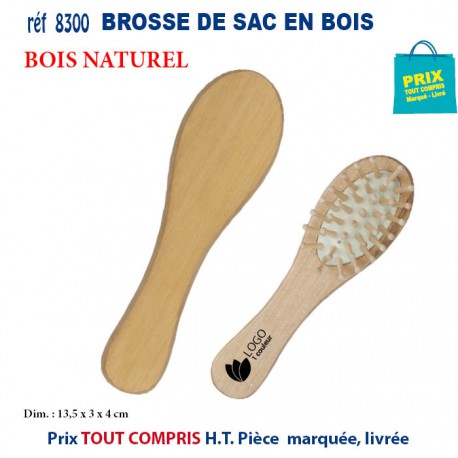 BROSSE DE SAC EN BOIS REF 8300 8300 DIVERS : BROSSES - PEIGNES - VAPORISATEURS  2,55 €