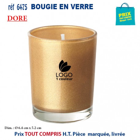 BOUGIE EN VERRE REF 6475 6475 POUR LA MAISON OBJETS PUBLICITAIRES  5,10 €