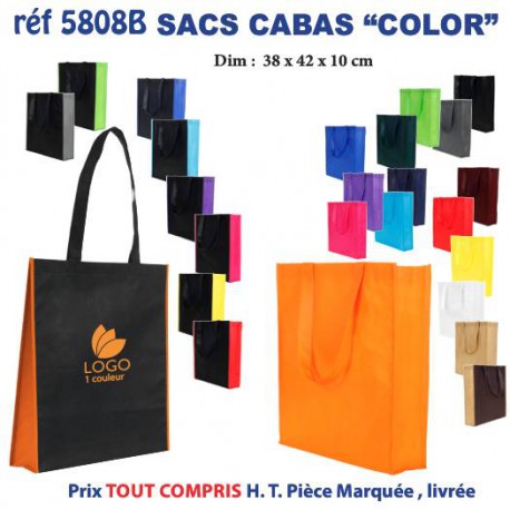 SAC NON TISSE COLOR REF 5808 B 5808 SACS SHOPPING - TOTEBAG  2,93 €