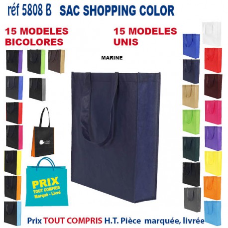 SAC NON TISSE COLOR REF 5808 B 5808 SACS SHOPPING - TOTEBAG  2,93 €