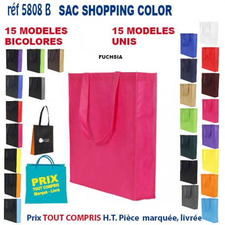 SAC NON TISSE COLOR REF 5808 B 5808 SACS SHOPPING - TOTEBAG  2,93 €