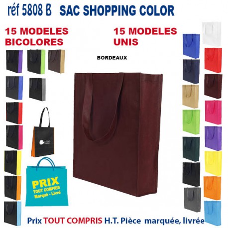 SAC NON TISSE COLOR REF 5808 B 5808 SACS SHOPPING - TOTEBAG  2,93 €