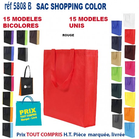 SAC NON TISSE COLOR REF 5808 B 5808 SACS SHOPPING - TOTEBAG  2,93 €