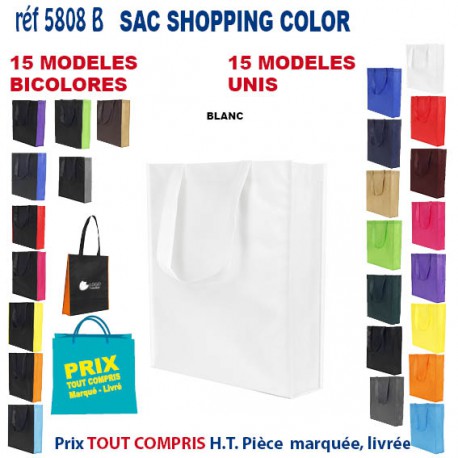 SAC NON TISSE COLOR REF 5808 B 5808 SACS SHOPPING - TOTEBAG  2,93 €