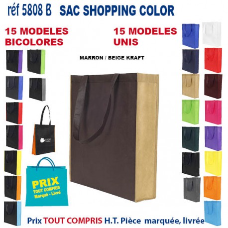 SAC NON TISSE COLOR REF 5808 B 5808 SACS SHOPPING - TOTEBAG  2,93 €