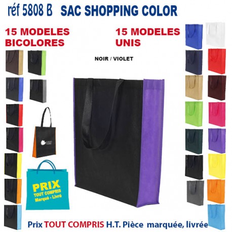 SAC NON TISSE COLOR REF 5808 B 5808 SACS SHOPPING - TOTEBAG  2,93 €