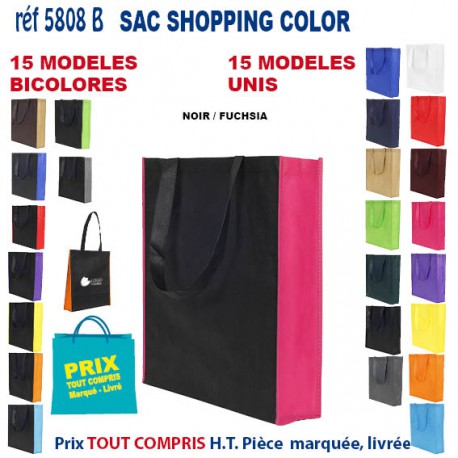 SAC NON TISSE COLOR REF 5808 B 5808 SACS SHOPPING - TOTEBAG  2,93 €