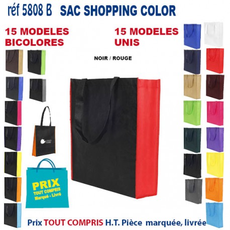 SAC NON TISSE COLOR REF 5808 B 5808 SACS SHOPPING - TOTEBAG  2,93 €