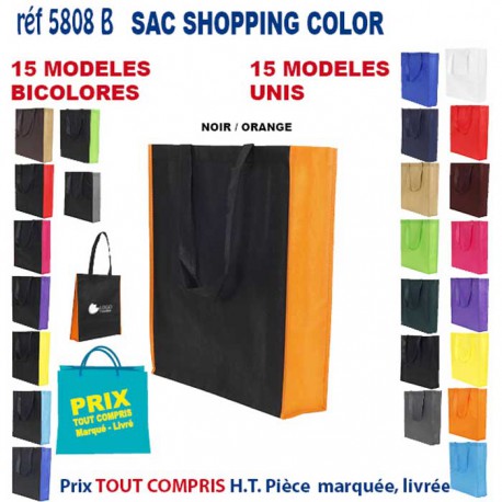 SAC NON TISSE COLOR REF 5808 B 5808 SACS SHOPPING - TOTEBAG  2,93 €