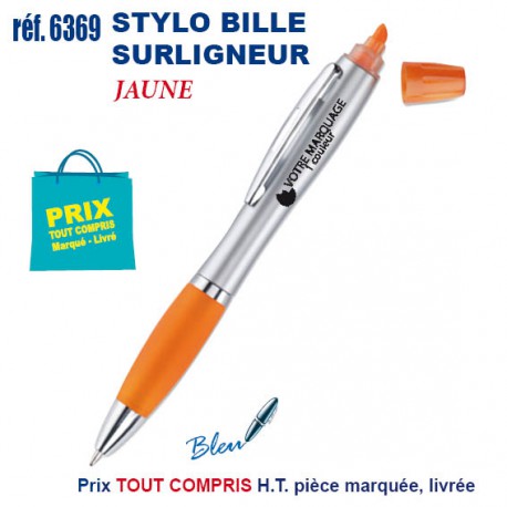 STYLO BILLE SURLIGNEUR REF 6369 6369 Surligneur  1,12 €