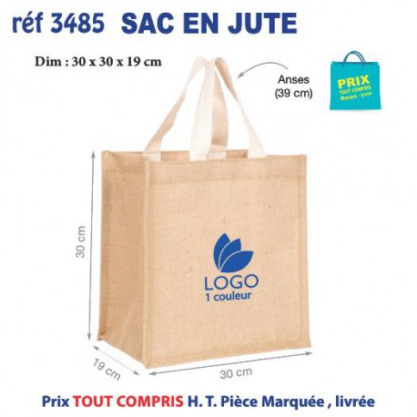 SACS EN JUTE REF 3485 3485 SACS SHOPPING - TOTEBAG  3,99 €