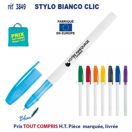 STYLO BIANCO CLIC REF 3849 3849 Stylos plastiques  0,30 €