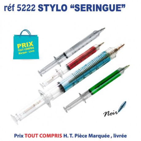 STYLO SERINGUE REF 5222 5222 Stylos plastiques  0,79 €