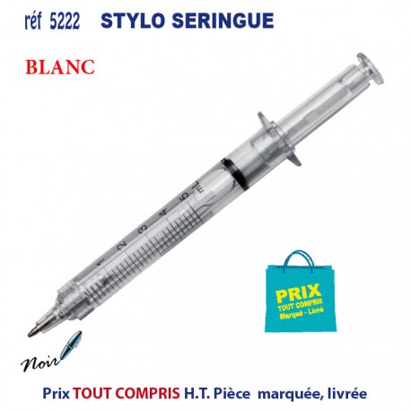 STYLO SERINGUE REF 5222 5222 Stylos plastiques  0,72 €