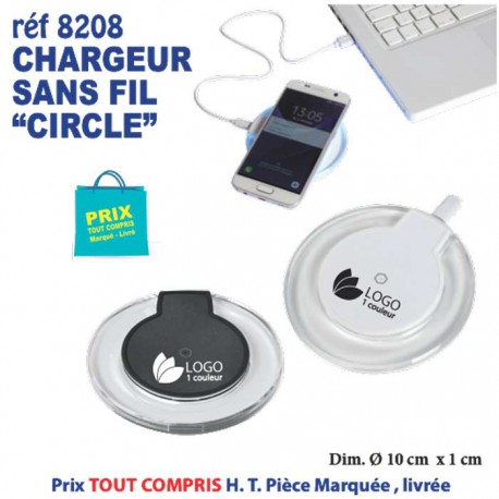 CHARGEUR SANS FIL CIRCLE REF 8208 8208 BATTERIE DE SECOURS - CHARGEUR  3,16 €