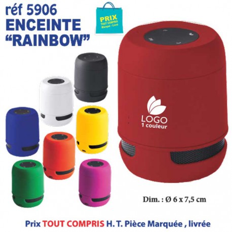 ENCEINTE BLUETOOTH RAINBOW REF 5906 5906 OBJETS CONNECTES  8,11 €