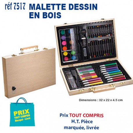 MALLETTE DESSIN EN BOIS REF 7517 7517 JEUX - ENFANTS : OBJETS PUBLICITAIRES  16,52 €