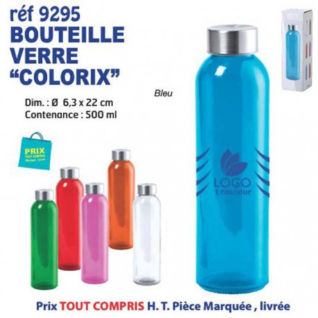 BOUTEILLE VERRE COLORIX REF 9295 9295 GOURDES GOBELETS : OBJETS PUBLICITAIRES  3,37 €