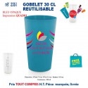 GOBELET REUTILISABLE QUADRI REF 2351 2351 GOURDES GOBELETS : OBJETS PUBLICITAIRES  2,44 €