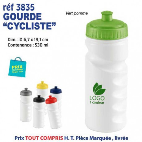 GOURDE CYCLISTE REF 3835 3835 GOURDES GOBELETS : OBJETS PUBLICITAIRES  2,62 €