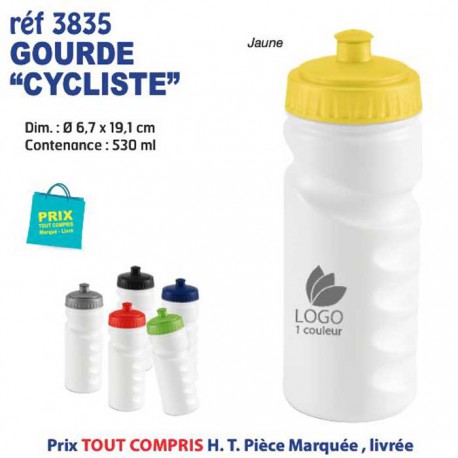 GOURDE CYCLISTE REF 3835 3835 GOURDES GOBELETS : OBJETS PUBLICITAIRES  2,62 €