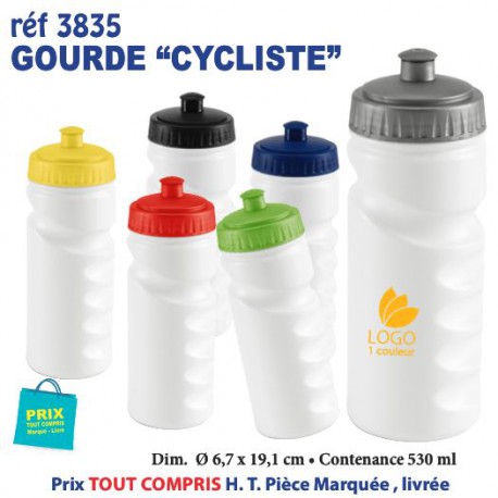 GOURDE CYCLISTE REF 3835 3835 GOURDES GOBELETS : OBJETS PUBLICITAIRES  2,62 €