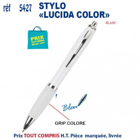 STYLO PUBLICITAIRE LUCIDA COLOR REF 5427 B 5427 B Stylos plastiques  0,70 € STYLO PUBLICITAIRE LUCIDA COLOR REF 5427 B 5427 B Stylos plastiques  0,70 €