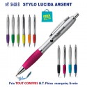 STYLO PUBLICITAIRE LUCIDA ARGENT REF 5428B 5428 B Stylos plastiques  0,70 €
