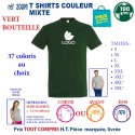 T-SHIRT COULEUR VERT BOUTEILLE MIXTE 190 G REF 200 M 200 M VERT BOUTEILLE T-SHIRT MIXTE COTON 190 GRS  3,05 €