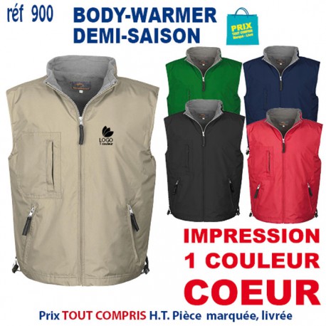 BODY-WARMER DEMI-SAISON REF 900 900 BODY-WARMER PERSONNALISE  16,38 €