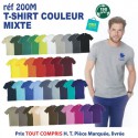 T-SHIRT COULEUR KAKI MIXTE 190 G REF 200 M 200 M KAKI T-SHIRT MIXTE COTON 190 GRS  3,05 €