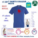 T-SHIRT COULEUR BLEU ROYAL MIXTE 190 G REF 200 M 200 M BLEU ROYAL T-SHIRT MIXTE COTON 190 GRS  3,05 €