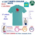 T-SHIRT COULEUR BLEU CARAIBES MIXTE 190 G REF 200 M 200 M BLEU CARAIBES T-SHIRT MIXTE COTON 190 GRS  3,05 €