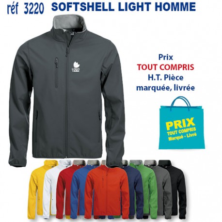 SOFTSHELL LIGHT HOMME REF 3220 3220 SOFTSHELL  23,80 €