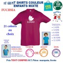 T-SHIRTS COULEUR ENFANT MIXTE FUCHSIA REF 680 M 680 M FUCHSIA T-SHIRT MIXTE ENFANTS COTON 150 GRS  4,16 €