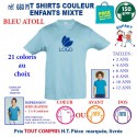 T-SHIRTS COULEUR ENFANT MIXTE BLEU ATOLL REF 680 M 680 M BLEU ATOLL T-SHIRT MIXTE ENFANTS COTON 150 GRS  4,16 €