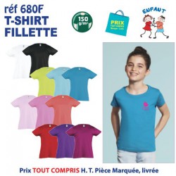 T-SHIRTS COULEUR ENFANT FILLETTE VIOLET REF 680 F 680 F VIOLET T-SHIRT FILLETTE ENFANTS COTON 150 GRS  4,16 € 2